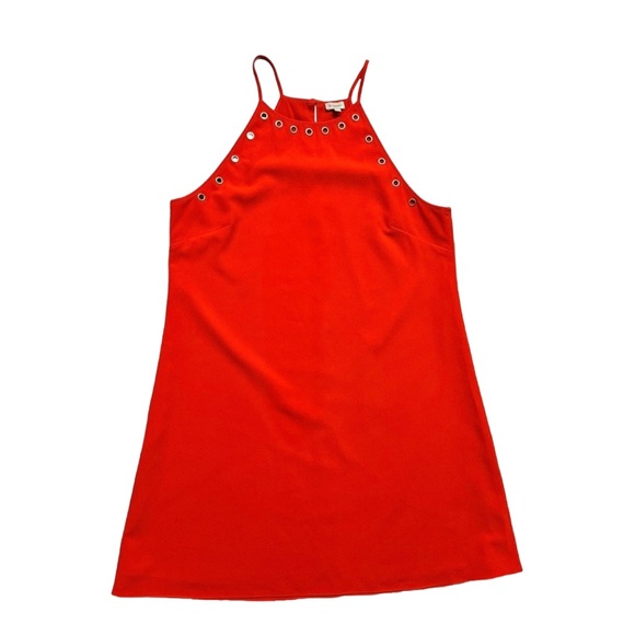 Daniel Cremieux Dresses & Skirts - CREMIEUX ~ Stylish Red Spaghetti Strap Dress w/Gold Grommet Detail size L